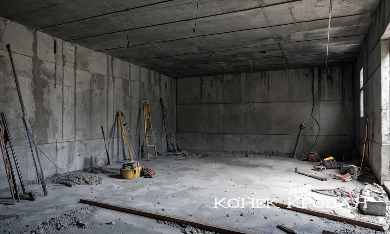 1. Установка перегородок, не касающихся несущих стен