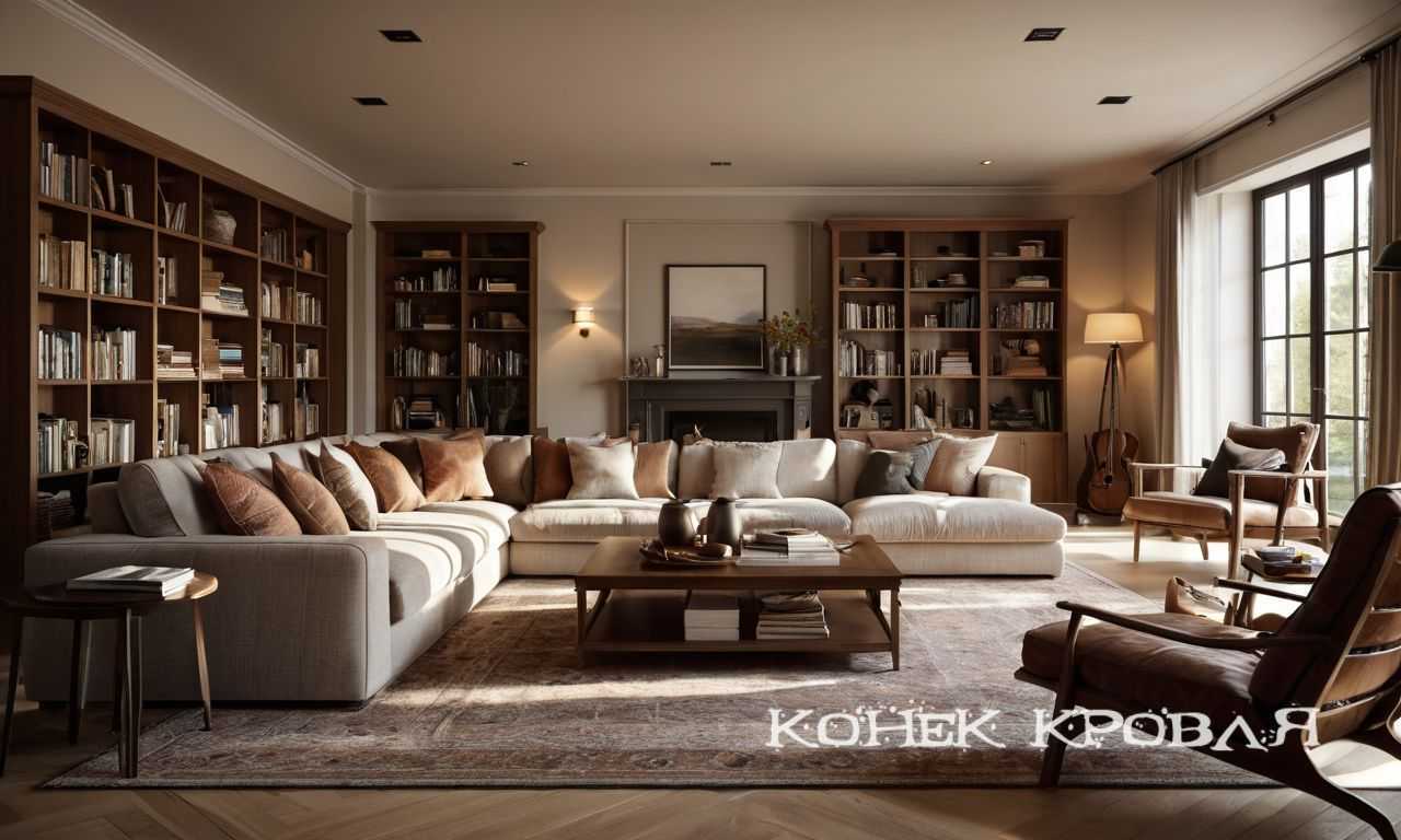 Мебель для спальни при низких потолках с удобной компоновкой и хранением