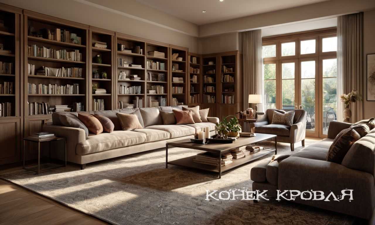 Использование стеллажей и полок для экономии пространства