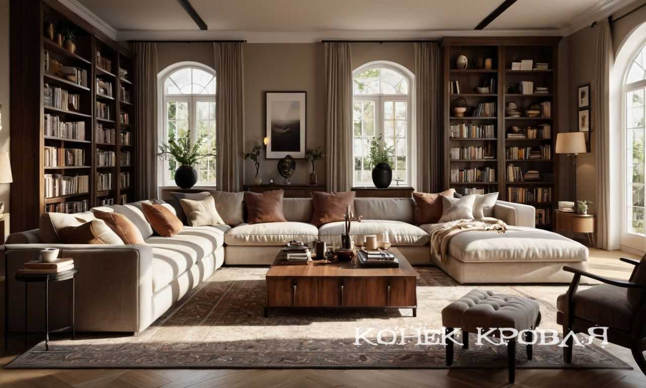 Как подобрать мебель для гостиной с яркой акцентной стеной и создать гармоничный интерьер