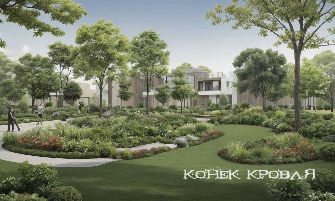 2. Экосад с прудом для дикой природы