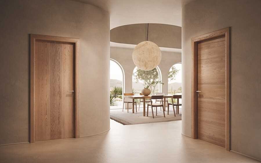 Деревянные двери в современном дизайне интерьера