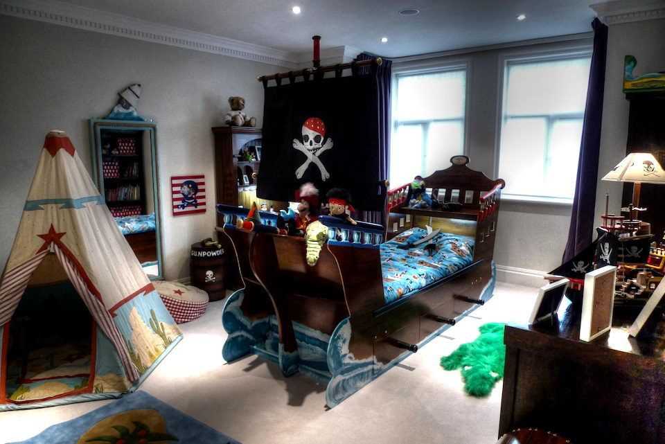 Мечта детства: дизайн интерьера детской комнаты в пиратском стиле